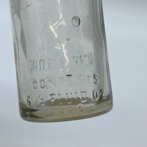 Vintage Embossed Clear Glass Bottle Armory Bottling Works Soda Water Star 6.5 Oz - Picture 4 of 16